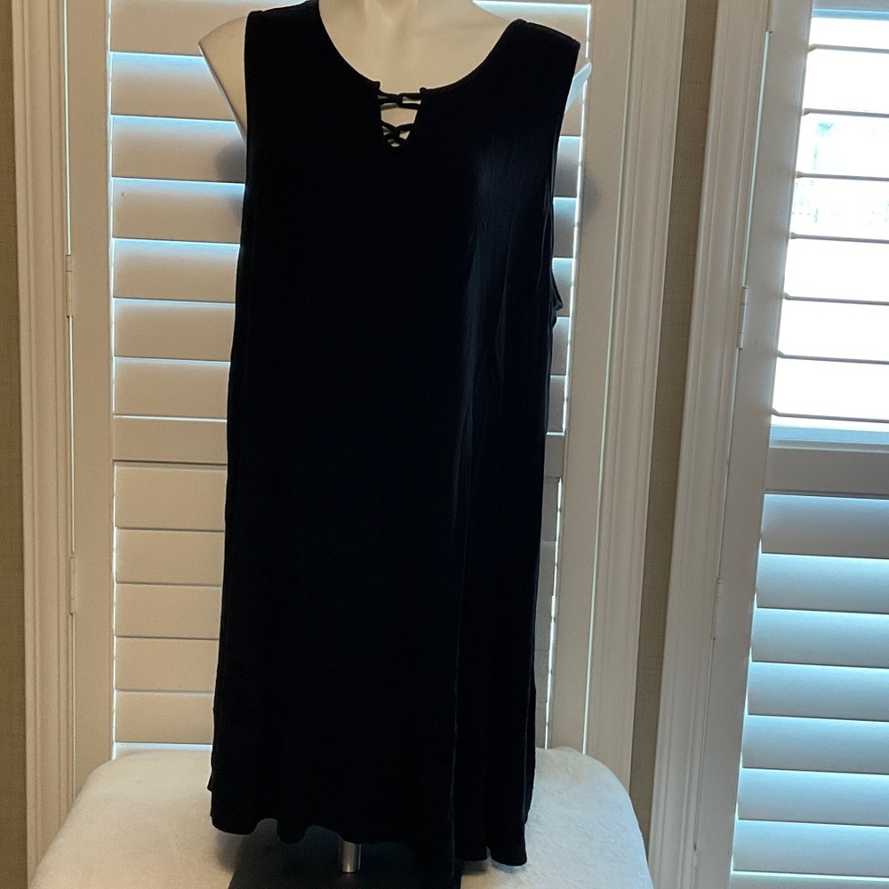 Terra & Sky Black Mini Dress - Picture 1 of 6